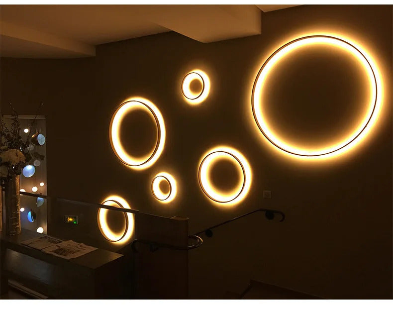 Image of Modern LED wall lamp for stylish bedroom and living room decor