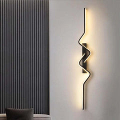 Image of Modern LED wall lamp long bar sconce for minimalist home decor in living room and bedroom