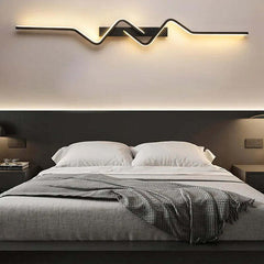 Image of Modern LED wall lamp long bar sconce for minimalist home decor in living room and bedroom