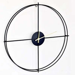 Image of Modern mute wall clock for home decor with digital display