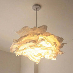 Image of Modern Nordic paper art pendant light for living room, bedroom, and restaurant decor