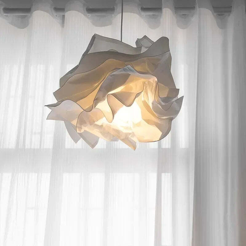 Image of Modern Nordic paper art pendant light for living room, bedroom, and restaurant decor