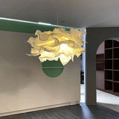 Image of Modern Nordic paper art pendant light for living room, bedroom, and restaurant decor