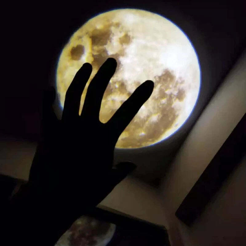 Image of Moon and earth projection lamp for a dreamy bedroom atmosphere