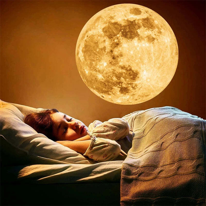 Image of Moon and earth projection lamp for a dreamy bedroom atmosphere