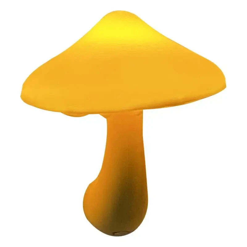 Image of Mushroom-shaped LED night light with automatic sensor for home decor