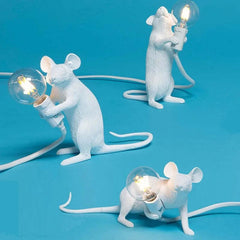 Image of Nordic cartoon mouse lamp for home and office decor