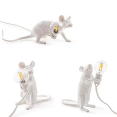 Image of Nordic cartoon mouse lamp for home and office decor