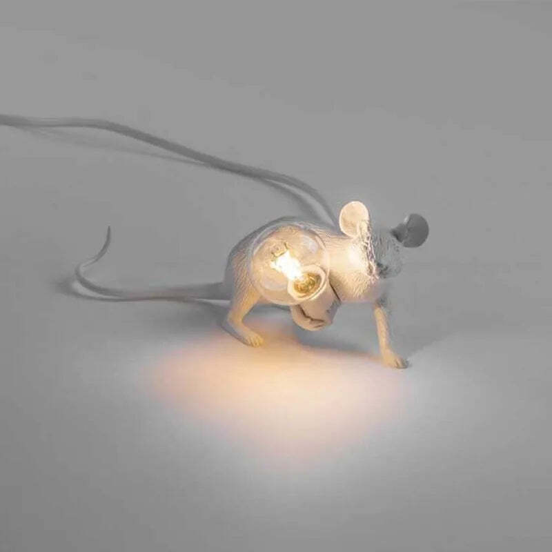 Image of Nordic cartoon mouse lamp for home and office decor