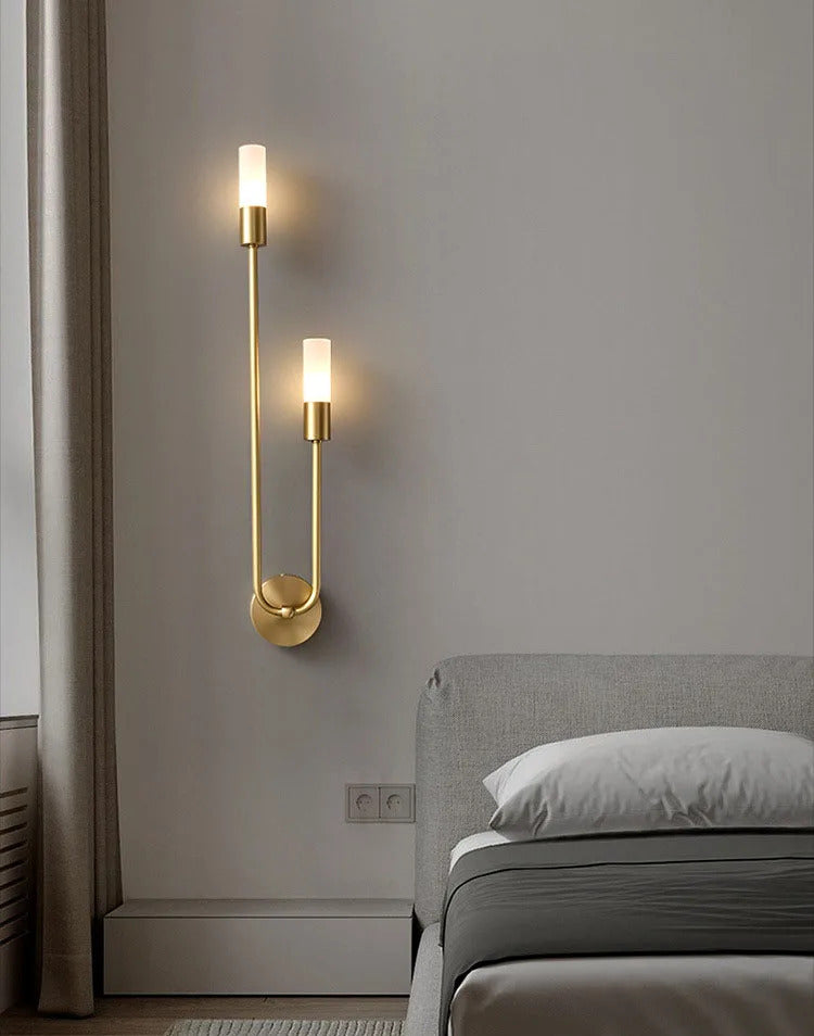 Image of Nordic modern LED strip wall lamp for simple bedroom and hotel corridor decor