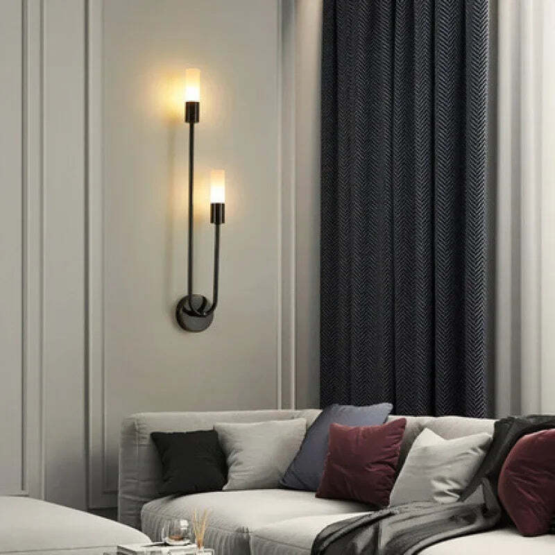 Image of Nordic modern LED strip wall lamp for simple bedroom and hotel corridor decor