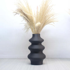 Image of Nordic style 3D printed white vase decoration for modern home decor