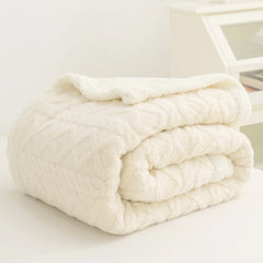 Image of Plush velvet bedspread blanket for winter warmth and home decor