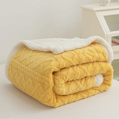 Image of Plush velvet bedspread blanket for winter warmth and home decor