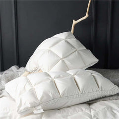 Image of Premium natural goose down pillows with 100% cotton downproof cover