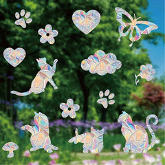 Image of Rainbow suncatcher window stickers for home and kids' bedroom decoration