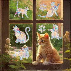 Image of Rainbow suncatcher window stickers for home and kids' bedroom decoration