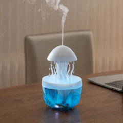 Image of Raindrop aromatherapy diffuser with remote control and colorful night light