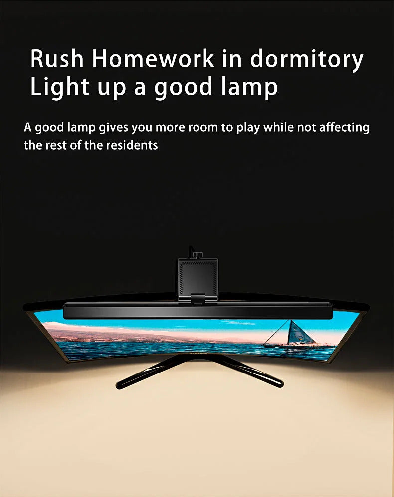 Image of RGB LED desk lamp for eye protection and adjustable dimming