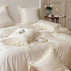 Image of Romantic French floral lace bedding set made from 1000TC Egyptian cotton