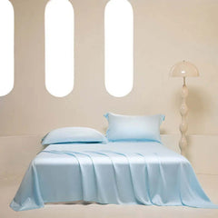 Image of Silky eucalyptus lyocell cooling bed sheet for a luxurious sleep experience