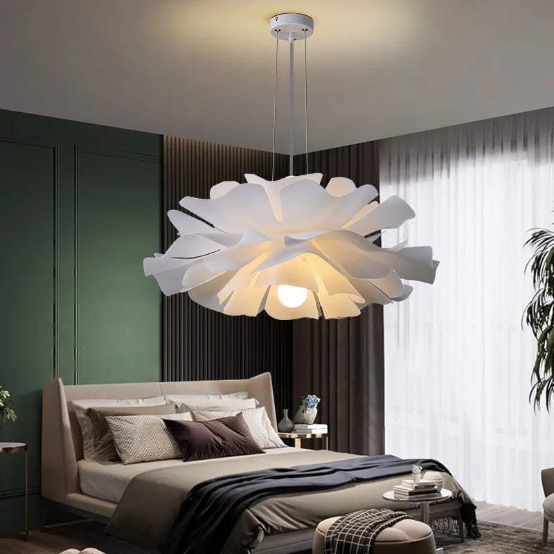 Image of Simple modern LED chandelier for dining room and bedroom décor