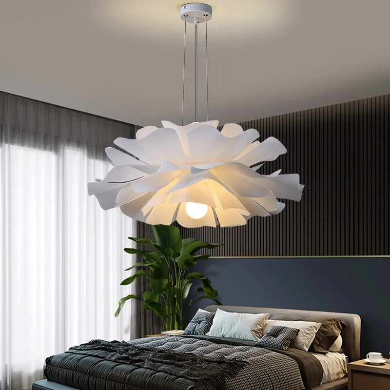 Image of Simple modern LED chandelier for dining room and bedroom décor