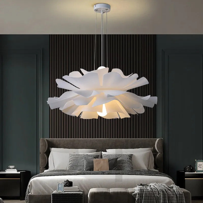 Image of Simple modern LED chandelier for dining room and bedroom décor