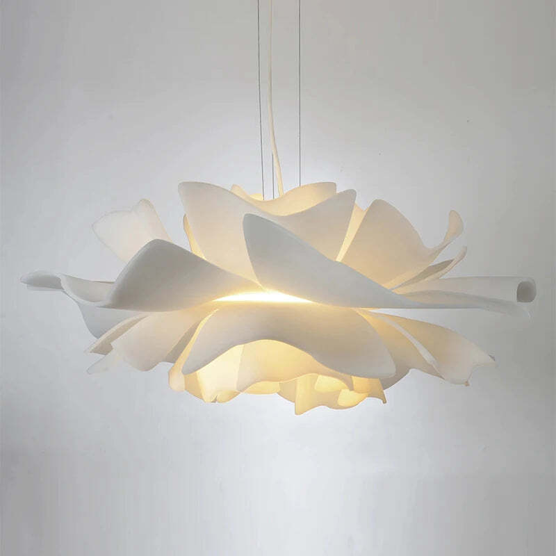 Image of Simple modern LED chandelier for dining room and bedroom décor