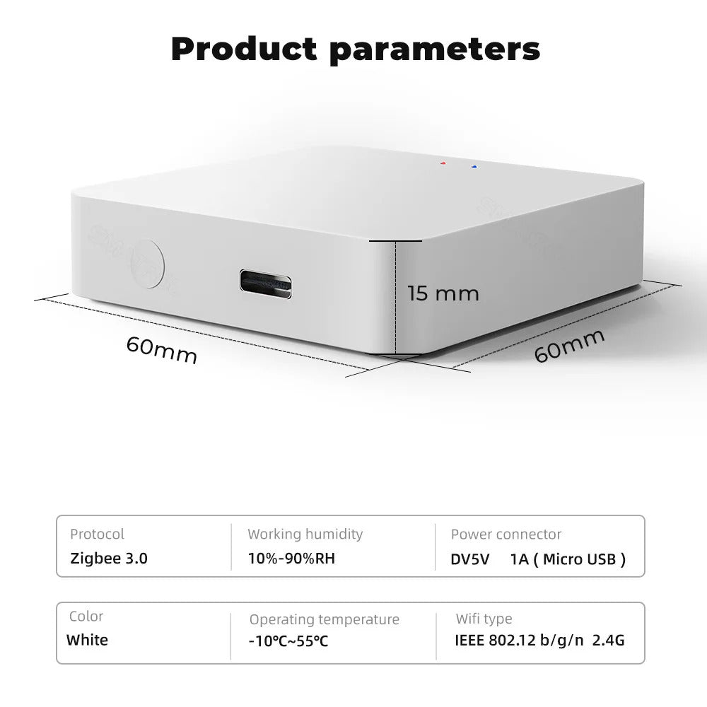 Image of Smart home multi-mode gateway hub for ZigBee and Bluetooth control