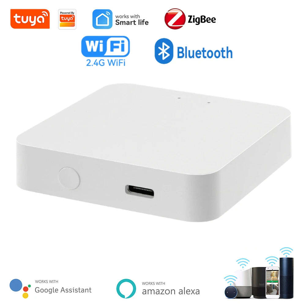 Image of Smart home multi-mode gateway hub for ZigBee and Bluetooth control