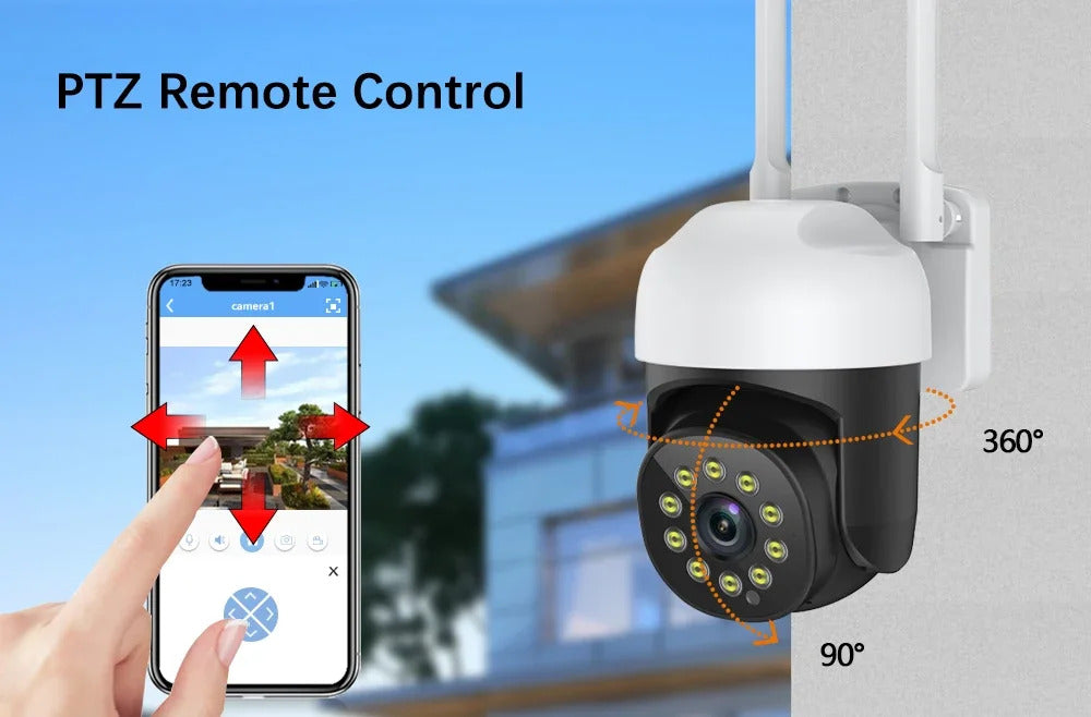 Image of Smart life 5MP WiFi IP camera with color night vision and auto tracking