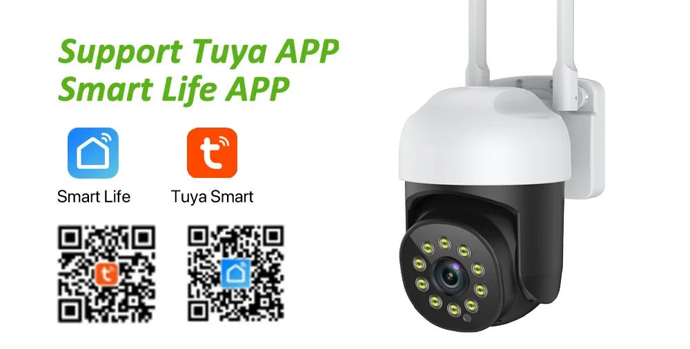 Image of Smart life 5MP WiFi IP camera with color night vision and auto tracking