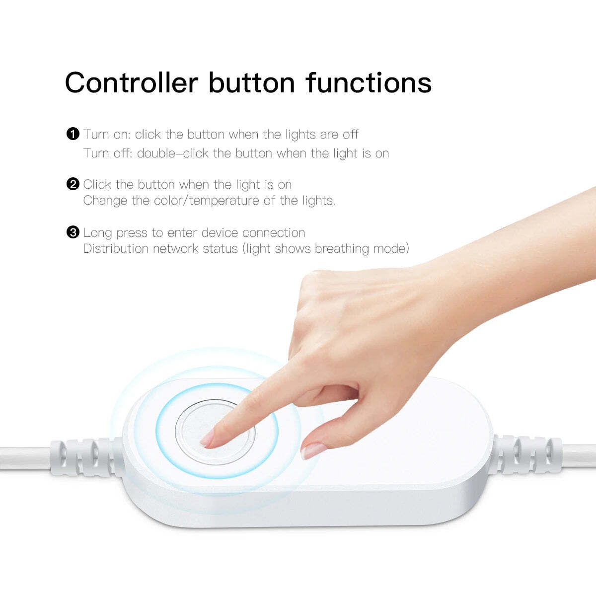 Image of Smart RGB LED neon strip light with USB control and voice compatibility