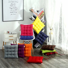 Image of Soft cotton chair cushion for office, home, or car use