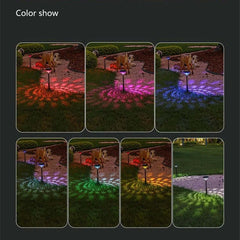 Image of Solar LED lawn lights for outdoor garden decoration, waterproof landscape lamps