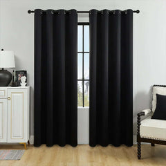 Image of Solid color blackout curtain for room darkening in bedrooms, kitchens, and living rooms