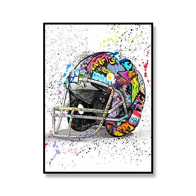 Image of Street graffiti canvas art print for urban chic home decor