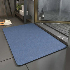 Image of Super absorbent non-slip diatomite bath mat for quick drying and comfort