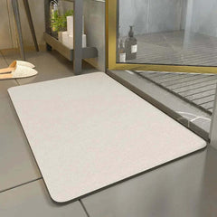 Image of Super absorbent non-slip diatomite bath mat for quick drying and comfort