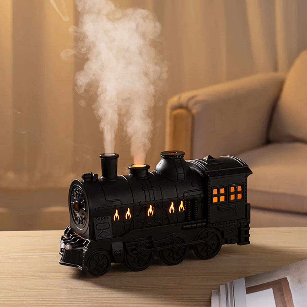 Image of Train air humidifier with ultrasonic aromatherapy and remote control