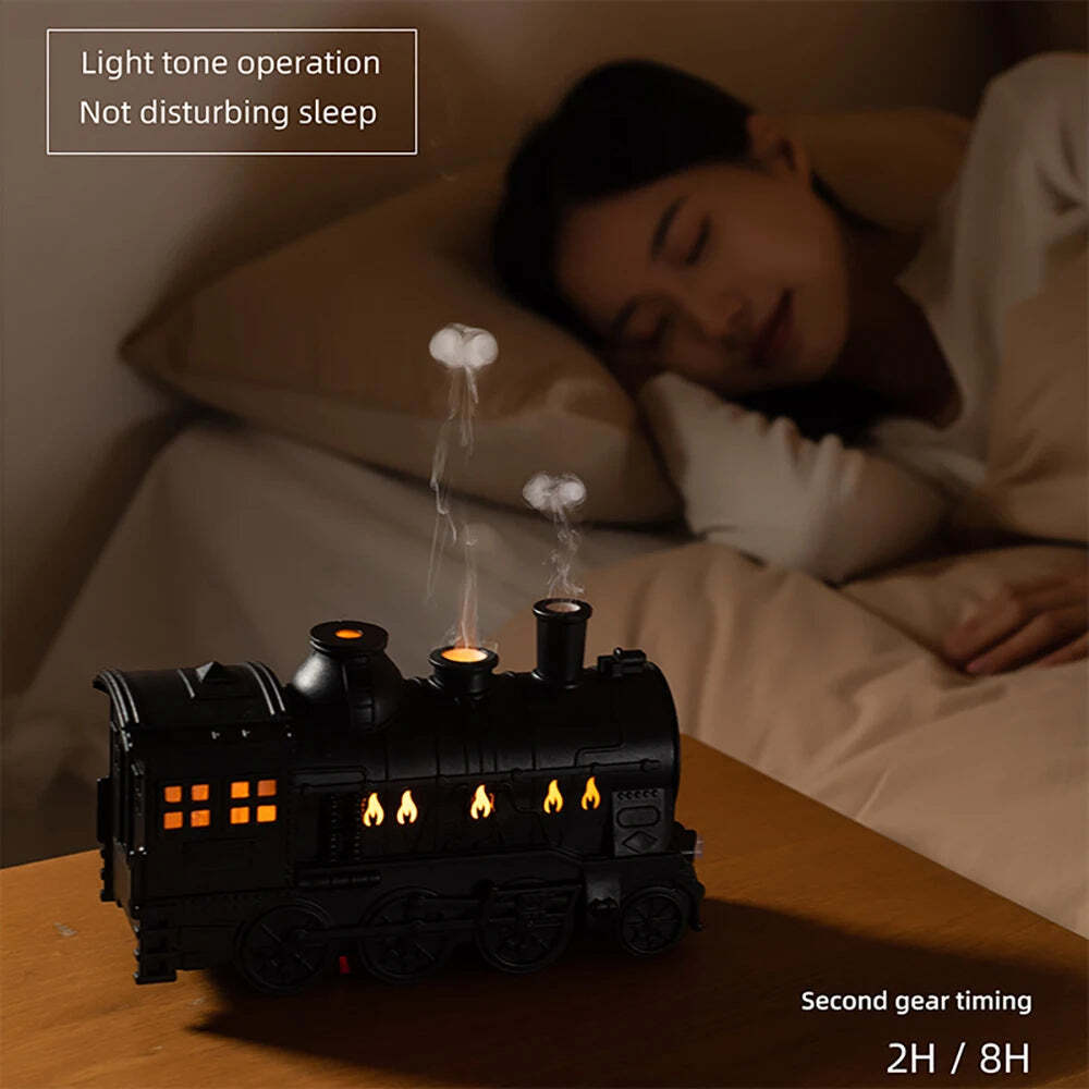 Image of Train air humidifier with ultrasonic aromatherapy and remote control