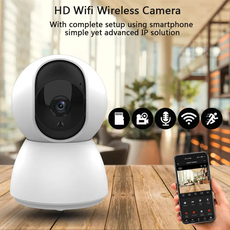 Image of Tuya 1080P smart mini WiFi indoor surveillance camera with automatic tracking and two-way audio