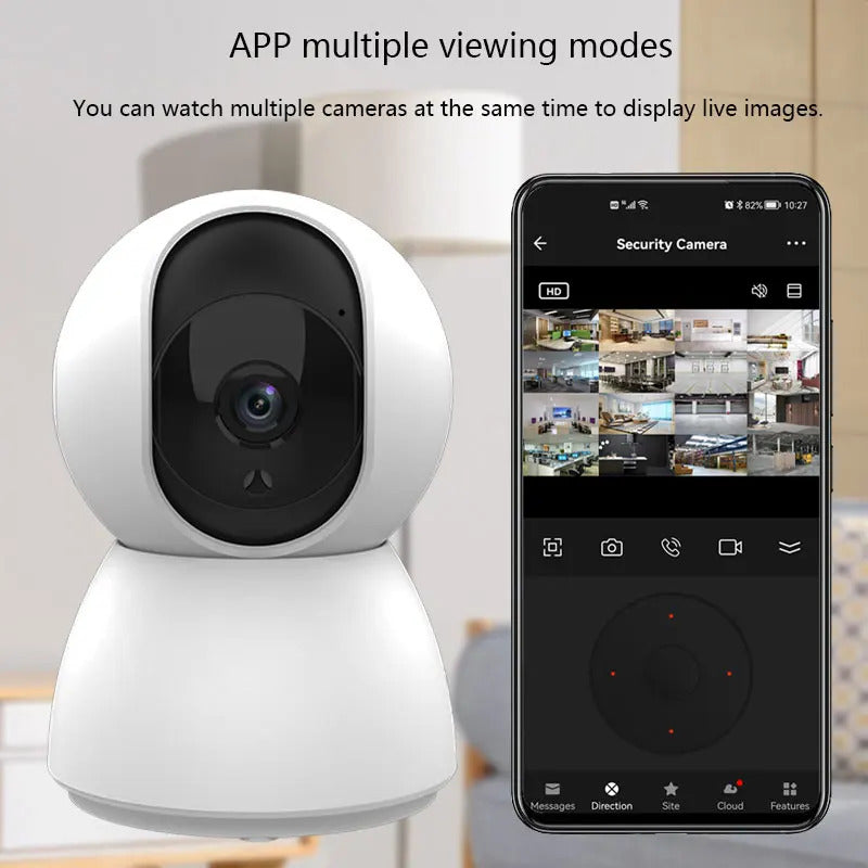 Image of Tuya 1080P smart mini WiFi indoor surveillance camera with automatic tracking and two-way audio