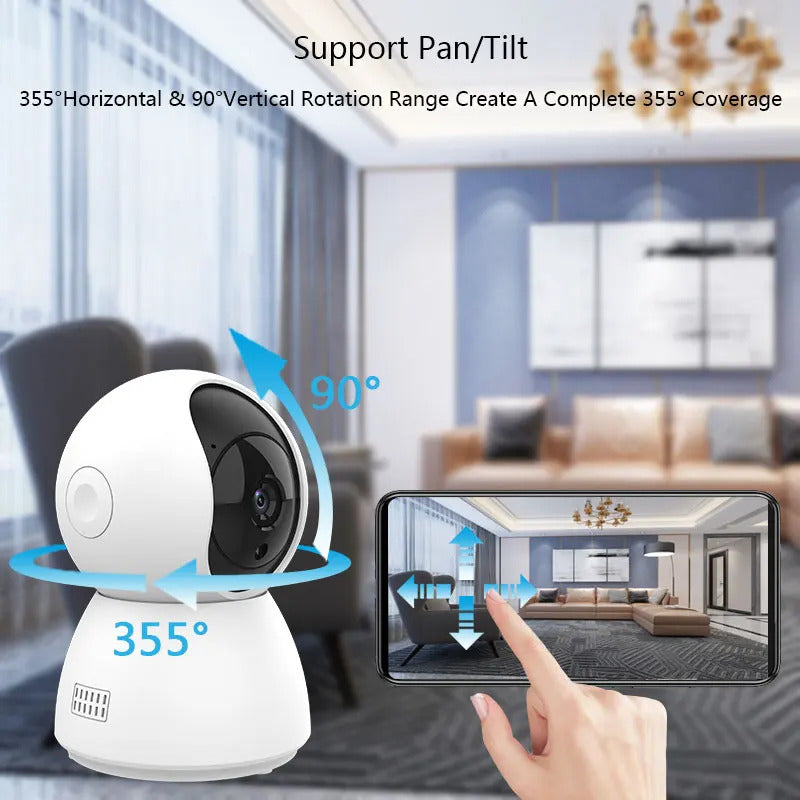 Image of Tuya 1080P smart mini WiFi indoor surveillance camera with automatic tracking and two-way audio