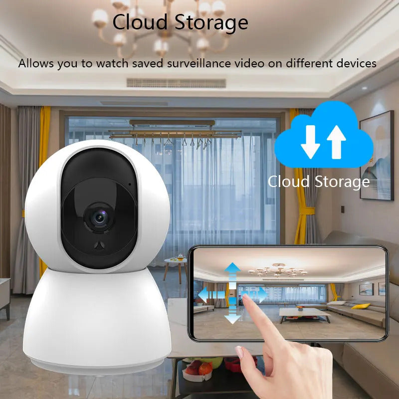 Image of Tuya 1080P smart mini WiFi indoor surveillance camera with automatic tracking and two-way audio