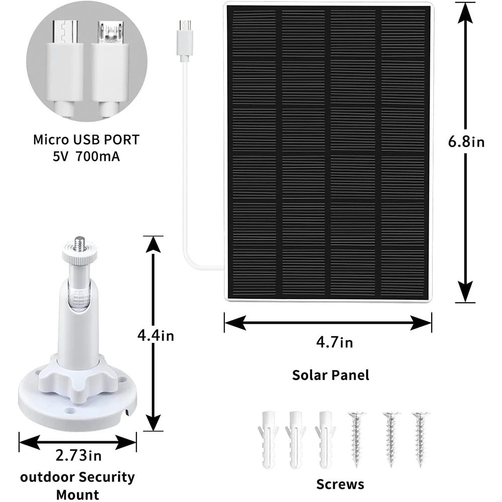 Image of Tuya battery security camera with rechargeable solar power and Google Assistant support