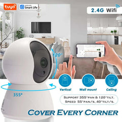 Image of Tuya smart 4MP indoor camera with USB interface for home and pet monitoring