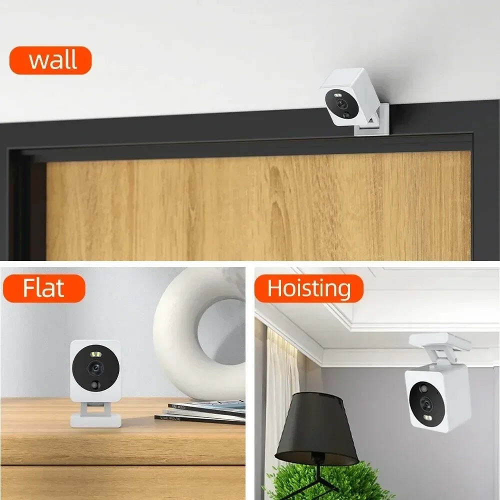 Image of Tuya smart mini WiFi IP camera with AI human detection and waterproof design