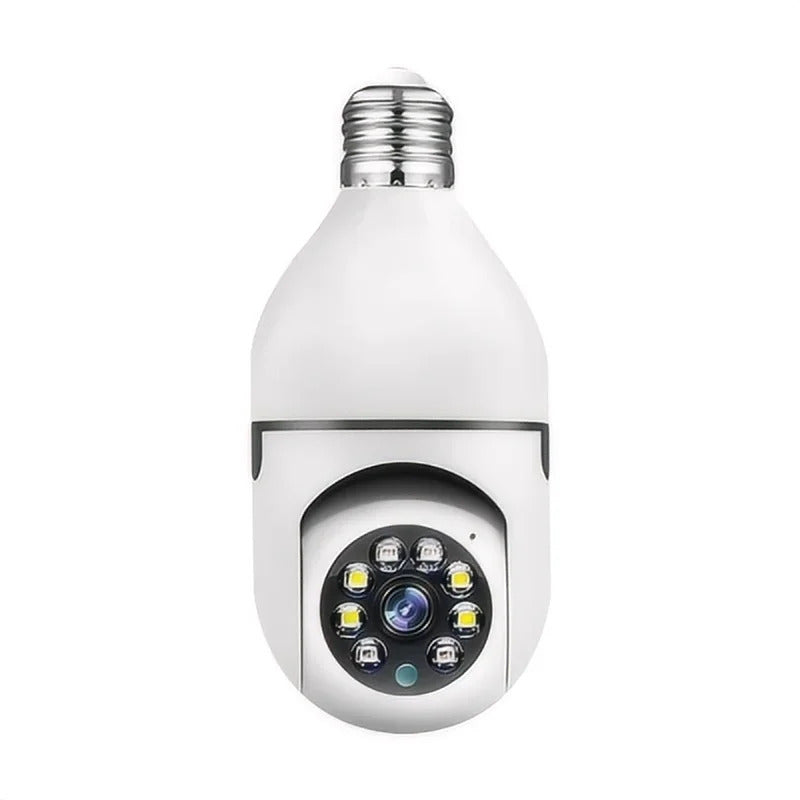 Image of Tuya smart WiFi E27 light bulb camera with two-way audio and motion detection